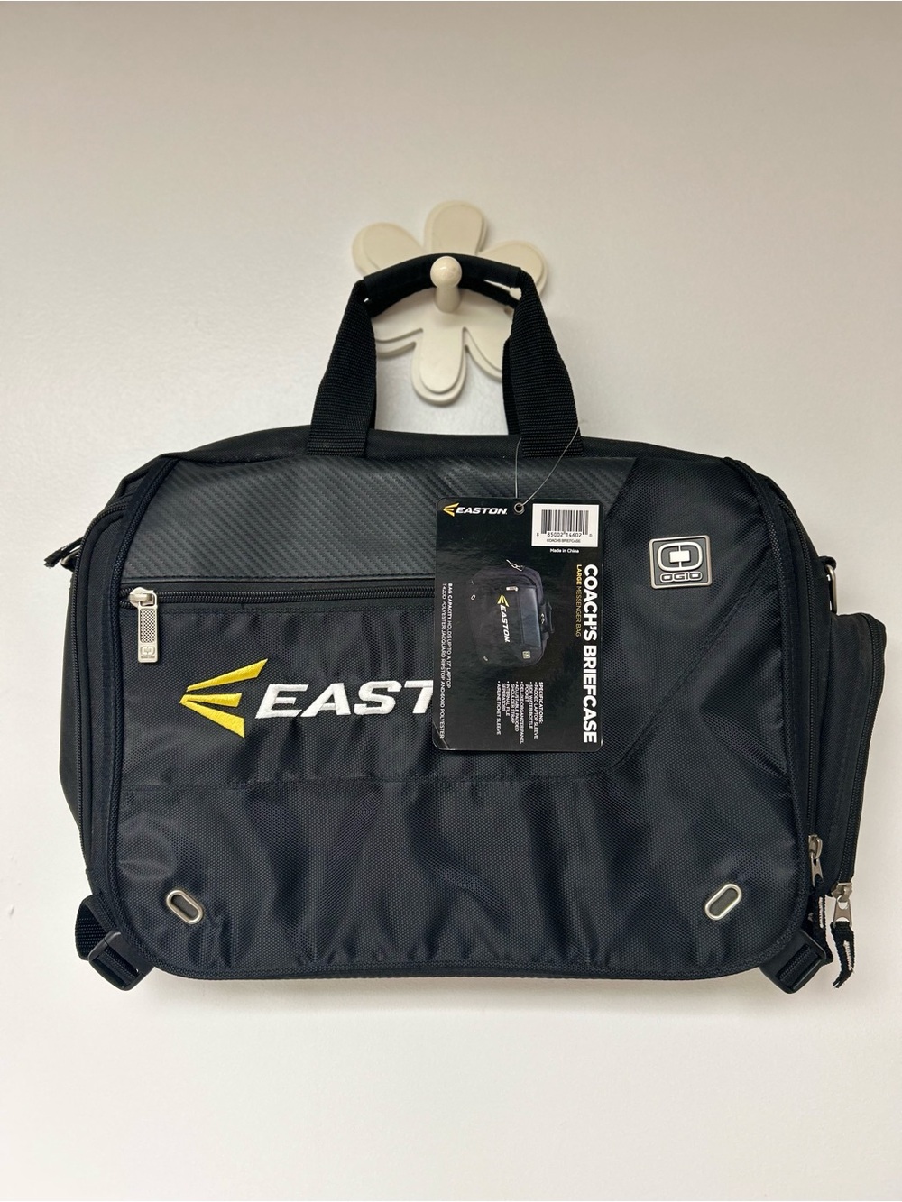Easton Black Men's Coach's Briefcase - Durable Travel & Sport Bag